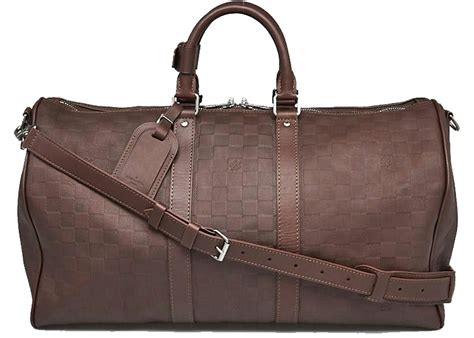 louis vuitton keepall bandoulière 45 in damier infini leather